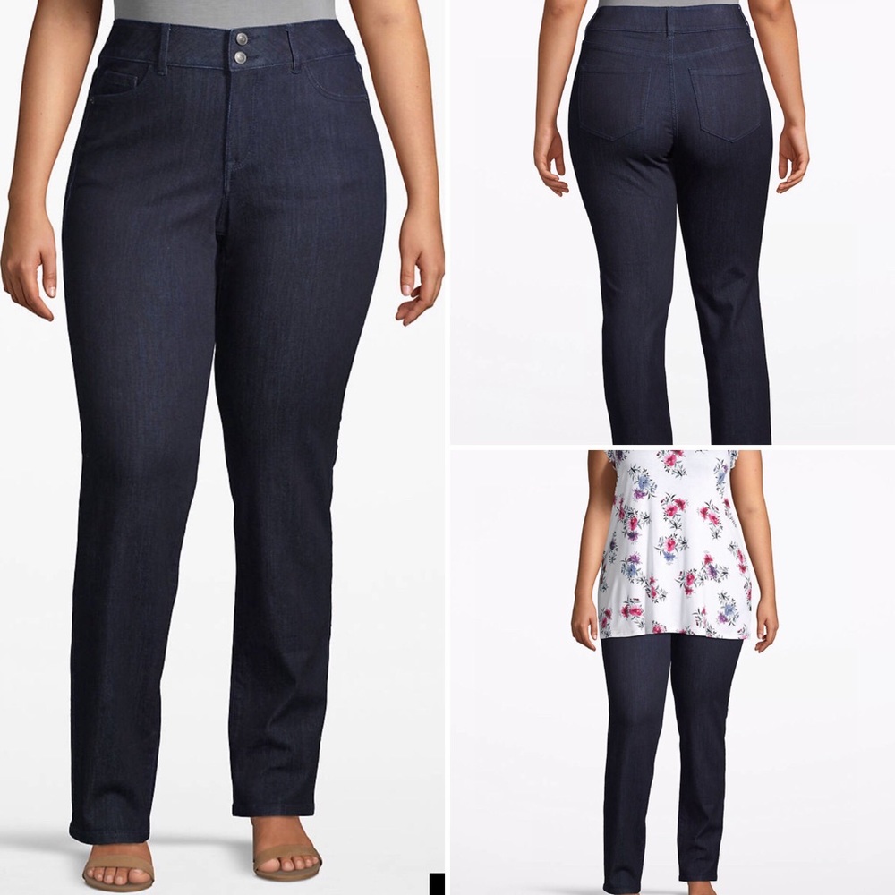 Venezia High Rise T3 Straight Jean - Dark Wash